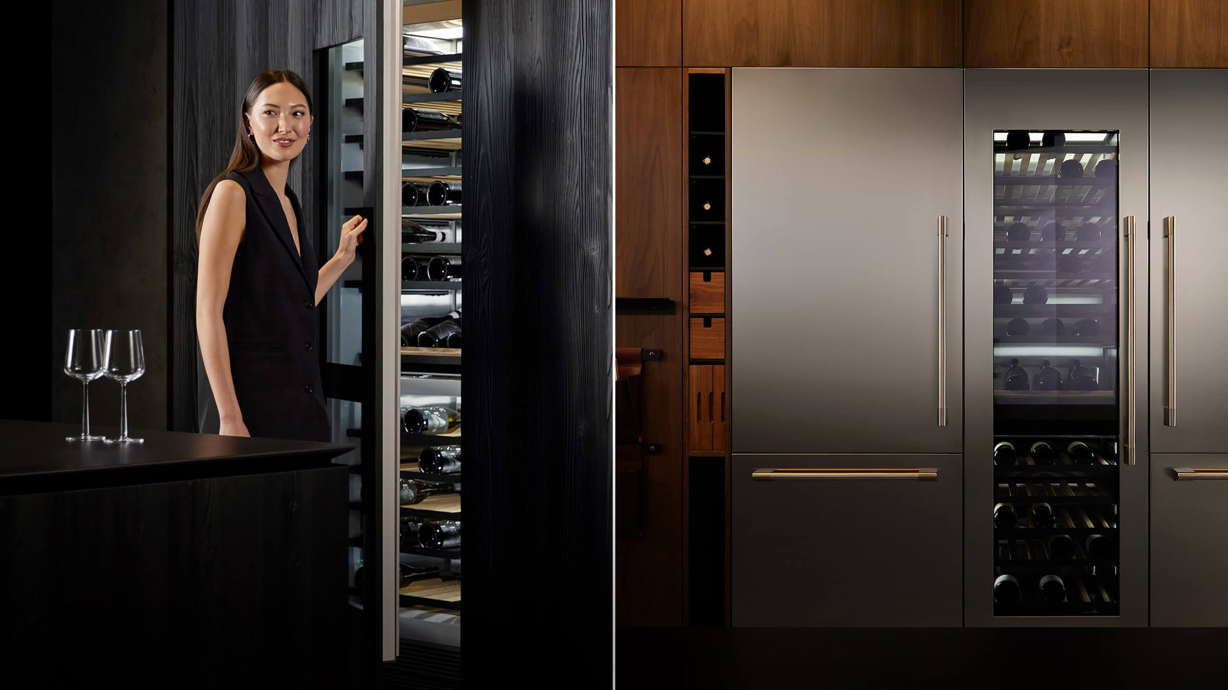 Fisher and Paykel washer and fabric care cabinet