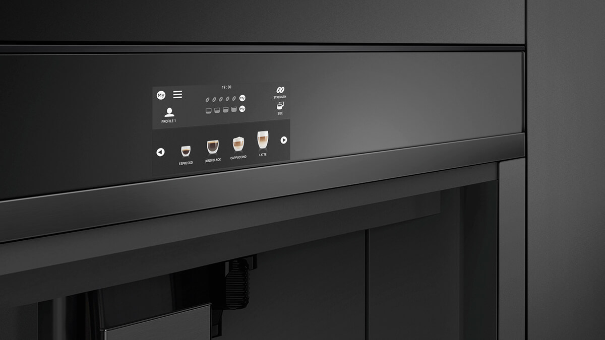 Digital display panel showing temperature and function settings